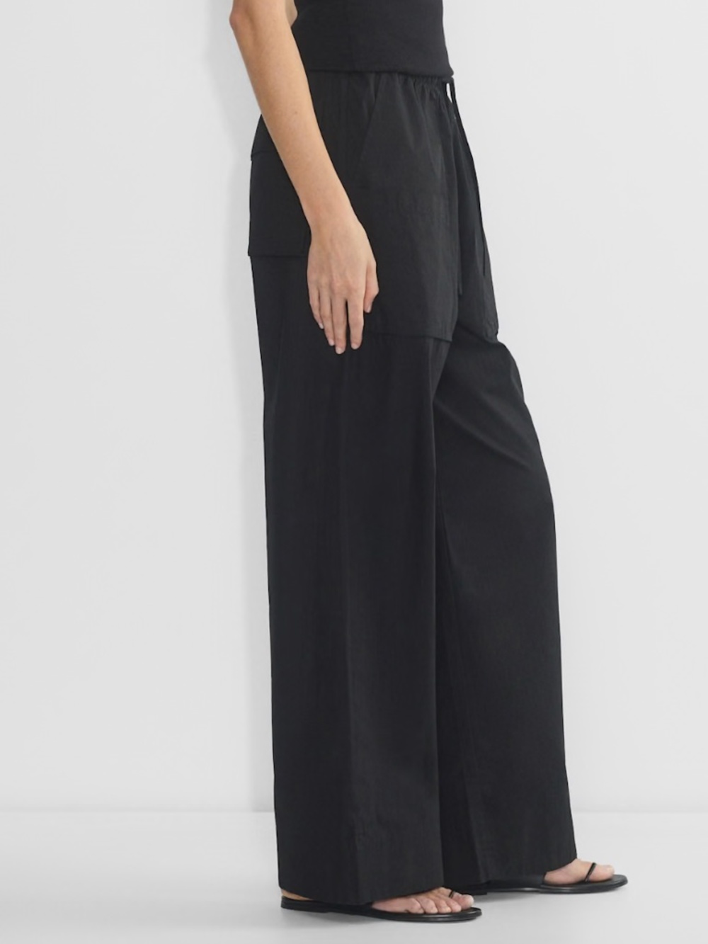 Babaton by Aritzia System Poplin Black Pants Sz M